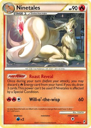 Ninetales 017  - Holofoil Call of Legends - Holo Rare