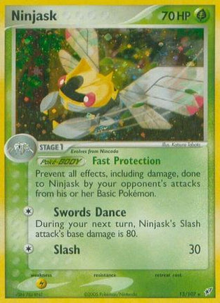 Ninjask/107  - Holofoil Deoxys - Holo Rare