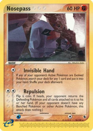 Nosepass/109  Ruby and Sapphire - Rare