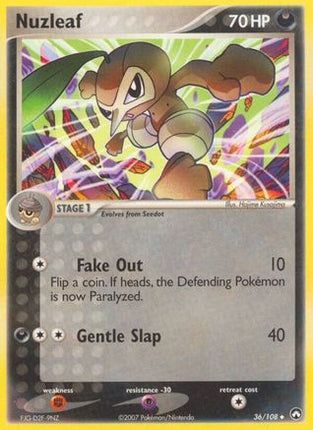Nuzleaf/108  - Reverse Holofoil Power Keepers - Uncommon
