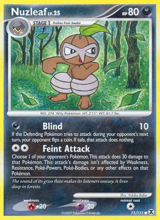 Nuzleaf/111  - Reverse Holofoil Rising Rivals - Common