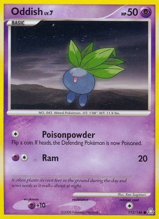 Oddish (112) 112  - Reverse Holofoil Legends Awakened - Common