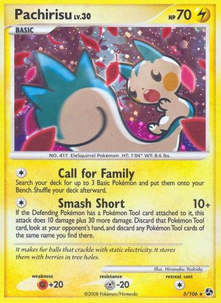 Pachirisu/106  - Holofoil Great Encounters - Holo Rare