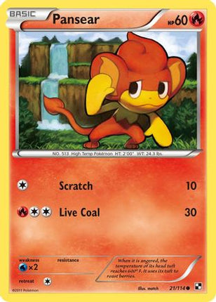 Pansear/114  - Reverse Holofoil Black and White - Common