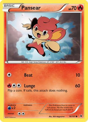 Pansear/101  - Reverse Holofoil Noble Victories - Common
