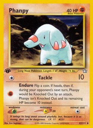 Phanpy 043/111  - Unlimited Neo Genesis - Uncommon