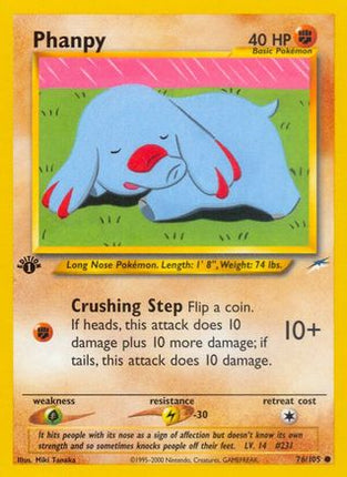 Phanpy 076/105  - 1st Edition Neo Destiny - Common