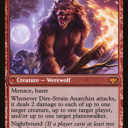 Volatile Arsonist // Dire-Strain Anarchist (VOW-181) - Innistrad: Crimson Vow: (Double Faced Transform) Foil