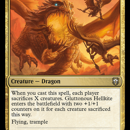 Gluttonous Hellkite (M3C-125) - Modern Horizons 3 Commander