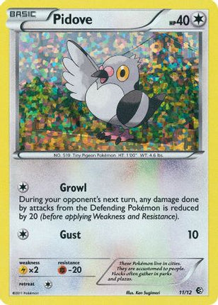 Pidove - 11/12/012  - Holofoil McDonalds Promos 2011 - Promo