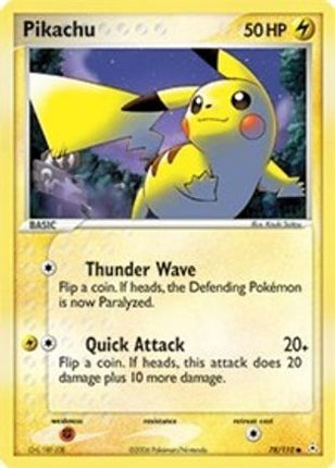 Pikachu 078/110  - Reverse Holofoil Holon Phantoms - Common
