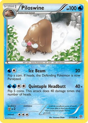 Piloswine/135  Plasma Storm - Uncommon