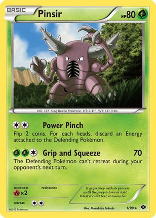 Pinsir/99  - Reverse Holofoil Next Destinies - Rare