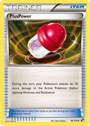 PlusPower/114  - Reverse Holofoil Black and White - Uncommon