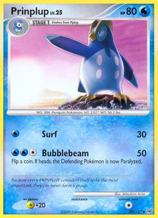 Prinplup/127  - Reverse Holofoil Platinum - Uncommon