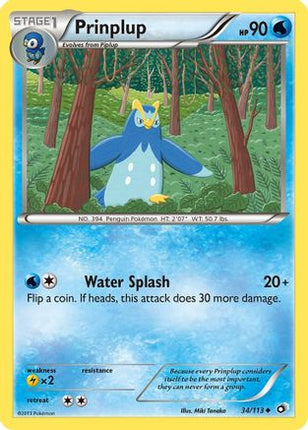 Prinplup/113  - Reverse Holofoil Legendary Treasures - Uncommon
