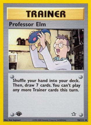 Professor Elm 096/111  - Unlimited Neo Genesis - Uncommon