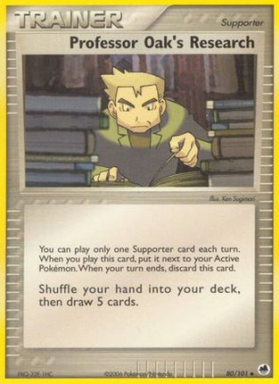 Professor Oak's Research/101  - Reverse Holofoil Dragon Frontiers - Uncommon
