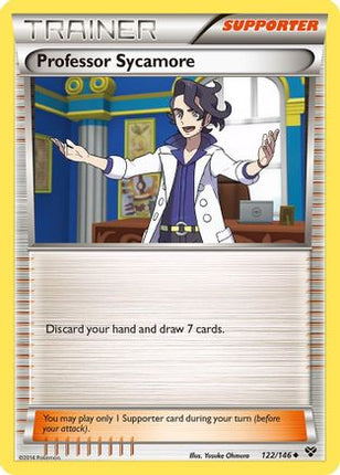 Professor Sycamore 122/146  - Reverse Holofoil XY Base Set - Uncommon
