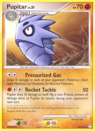 Pupitar/123  - Reverse Holofoil Mysterious Treasures - Uncommon