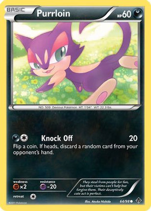 Purrloin/98  - Reverse Holofoil Emerging Powers - Common