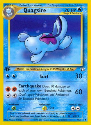 Quagsire 045/111  - Unlimited Neo Genesis - Uncommon