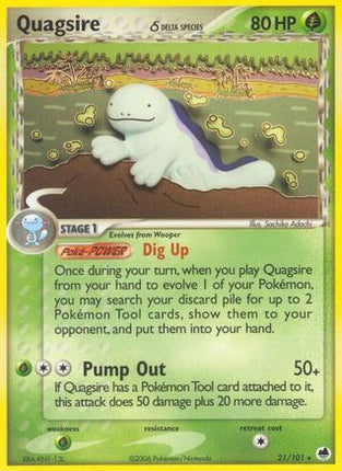 Quagsire (Delta Species) 021/101  Dragon Frontiers - Rare