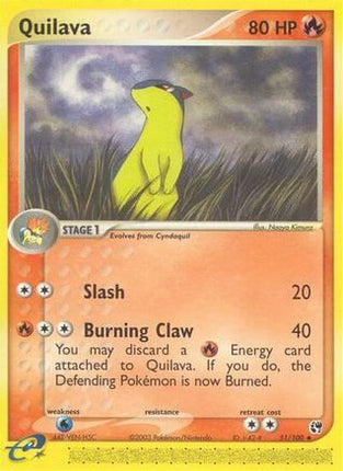 Quilava 051/100  - Reverse Holofoil Sandstorm - Uncommon