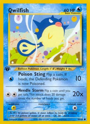 Qwilfish 049/64  - Unlimited Neo Revelation - Common