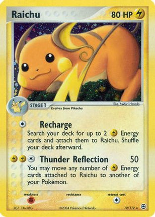 Raichu 012  FireRed & LeafGreen - Holo Rare