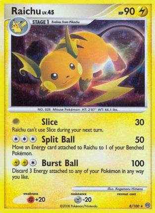 Raichu/100  - Reverse Holofoil Stormfront - Holo Rare