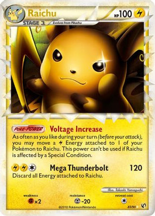 Raichu (Prime) 083  - Holofoil Undaunted - Ultra Rare