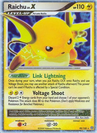 Raichu LV.X 099  - Holofoil Stormfront - Ultra Rare