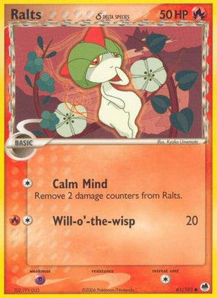 Ralts (Delta Species) 061/101  Dragon Frontiers - Common