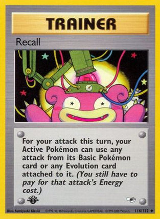 Recall 116/132  - Unlimited Gym Heroes - Uncommon