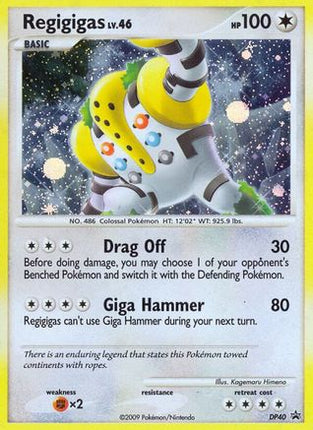 Regigigas DP40  - Holofoil Diamond and Pearl Promos - Promo