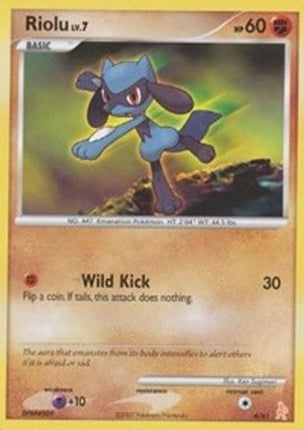 Riolu/12  DP Trainer Kit Manaphy & Lucario - Common