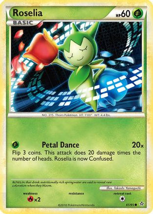 Roselia/95  - Reverse Holofoil Unleashed - Common