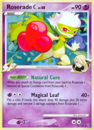 Roserade C/147  - Reverse Holofoil Supreme Victors - Rare