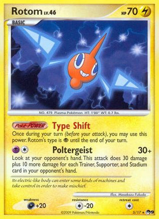 Rotom/017  - Holofoil POP Series 9 - Rare