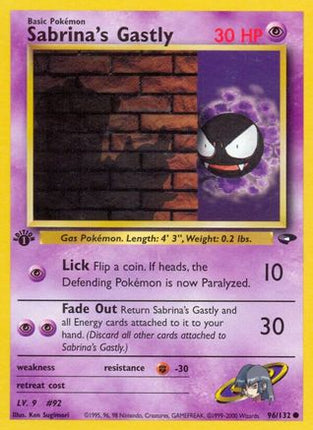 Sabrina's Gastly (96) 096/132  - Unlimited Gym Challenge - Common