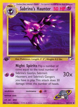 Sabrina's Haunter 058  - Unlimited Gym Heroes - Uncommon