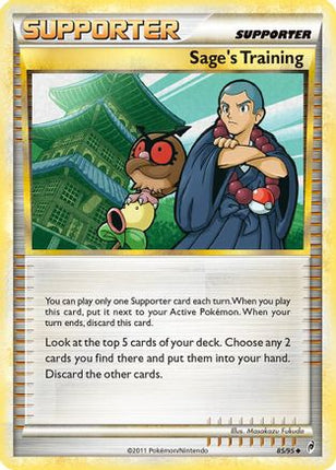 Sage's Training/95  - Reverse Holofoil Call of Legends - Uncommon