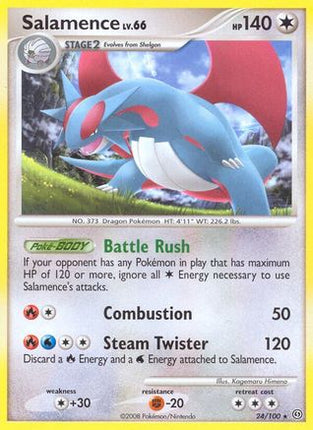 Salamence/100  - Reverse Holofoil Stormfront - Rare