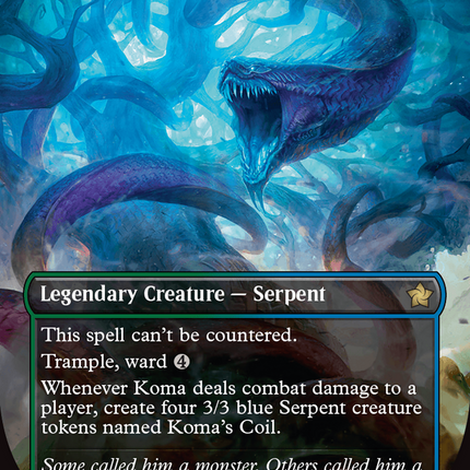 Koma, World-Eater (FDN-347) - Foundations (Borderless) Foil