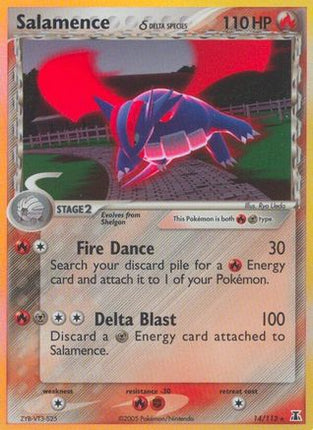 Salamence (Delta Species) 014/113  - Reverse Holofoil Delta Species - Holo Rare