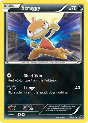 Scraggy/99  - Reverse Holofoil Next Destinies - Uncommon