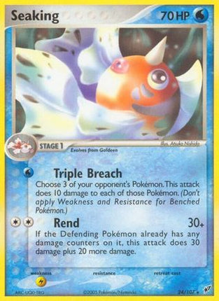 Seaking/107  - Reverse Holofoil Deoxys - Rare