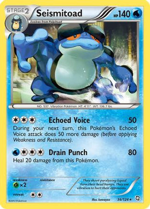 Seismitoad/124  - Reverse Holofoil Dragons Exalted - Rare