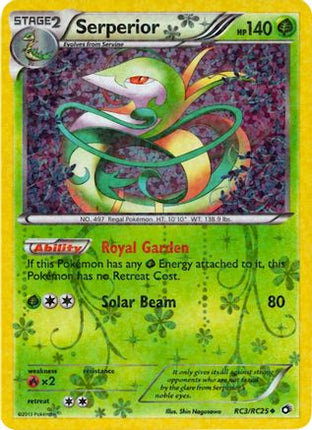 Serperior RC3  - Holofoil Legendary Treasures Radiant Collection - Uncommon